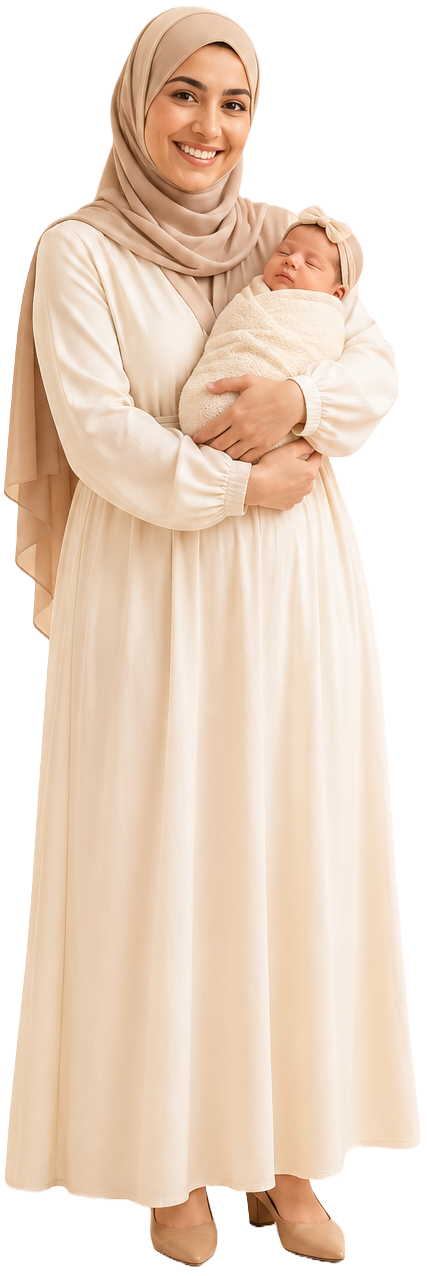 Dr. Mohamed Atef with mother and newborn